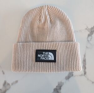 The North Face Tan Ribbed Beanie
